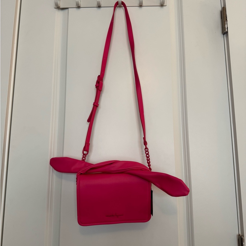Nanette Lepore NWT Laiela‎ Soft Grain Bow Top Handle Crossbody Bag